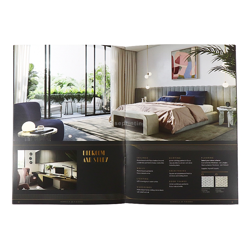 Custom Publishing Printing Magazine Saddle Stitching Brochure 8