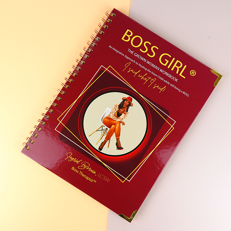 Custom Spiral Woman Workbook Journal Printing Girl Boss Planners 6