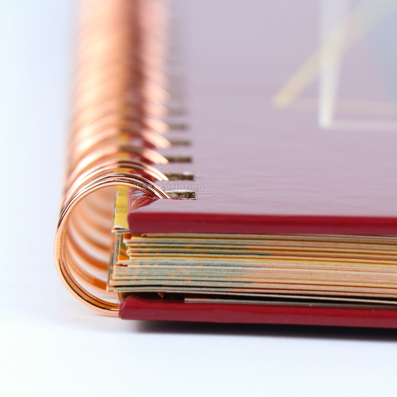 Custom Spiral Woman Workbook Journal Printing Girl Boss Planners 12