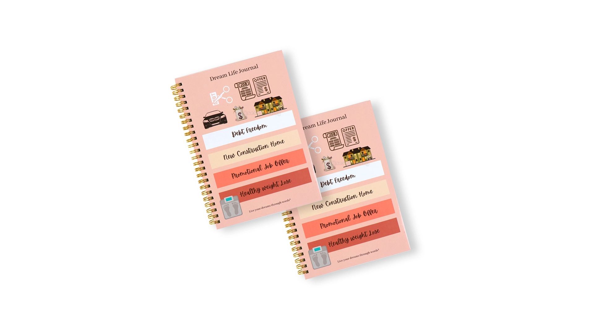 Notebook Custom Hardcover Spiral Planner Printing Life Journal 1