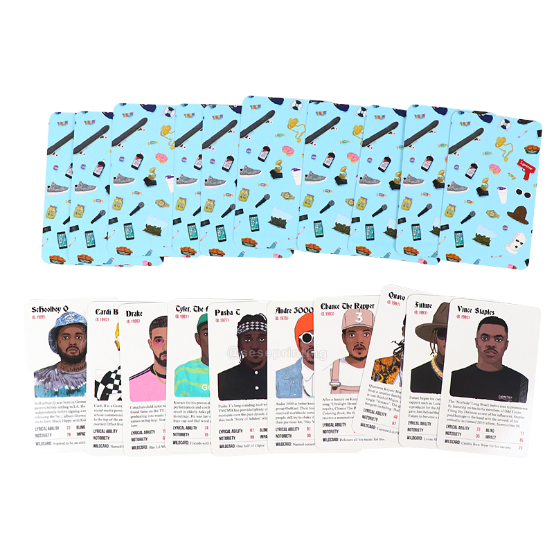 Custom Logo Game Cards Manufacture Printing Playing Cards 9