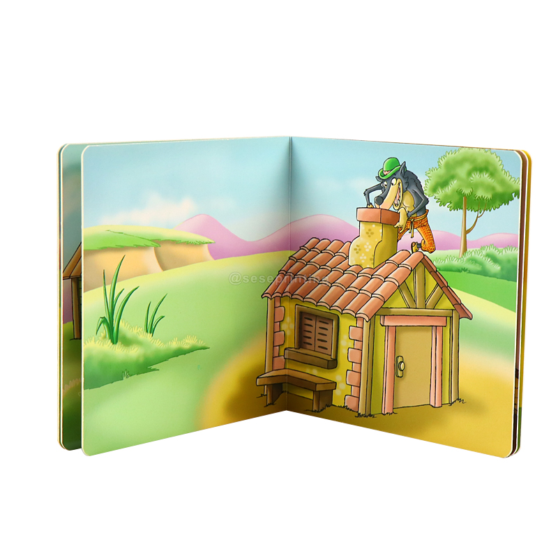 6x6 Kids Children Picture Story Book Printing Custom Board Books 8