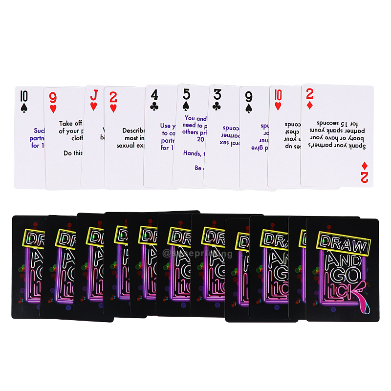 Front and Back Printing Card Game Custom Playing Poker Cards 8