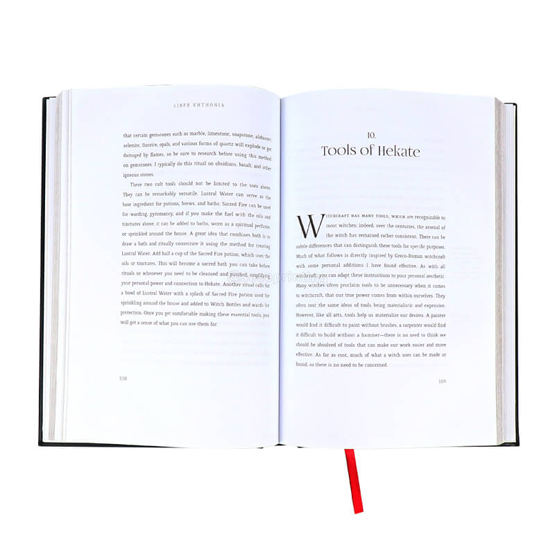 Silver Foil on Leather Cover Hardback Book Printing Sprayed Edges 7