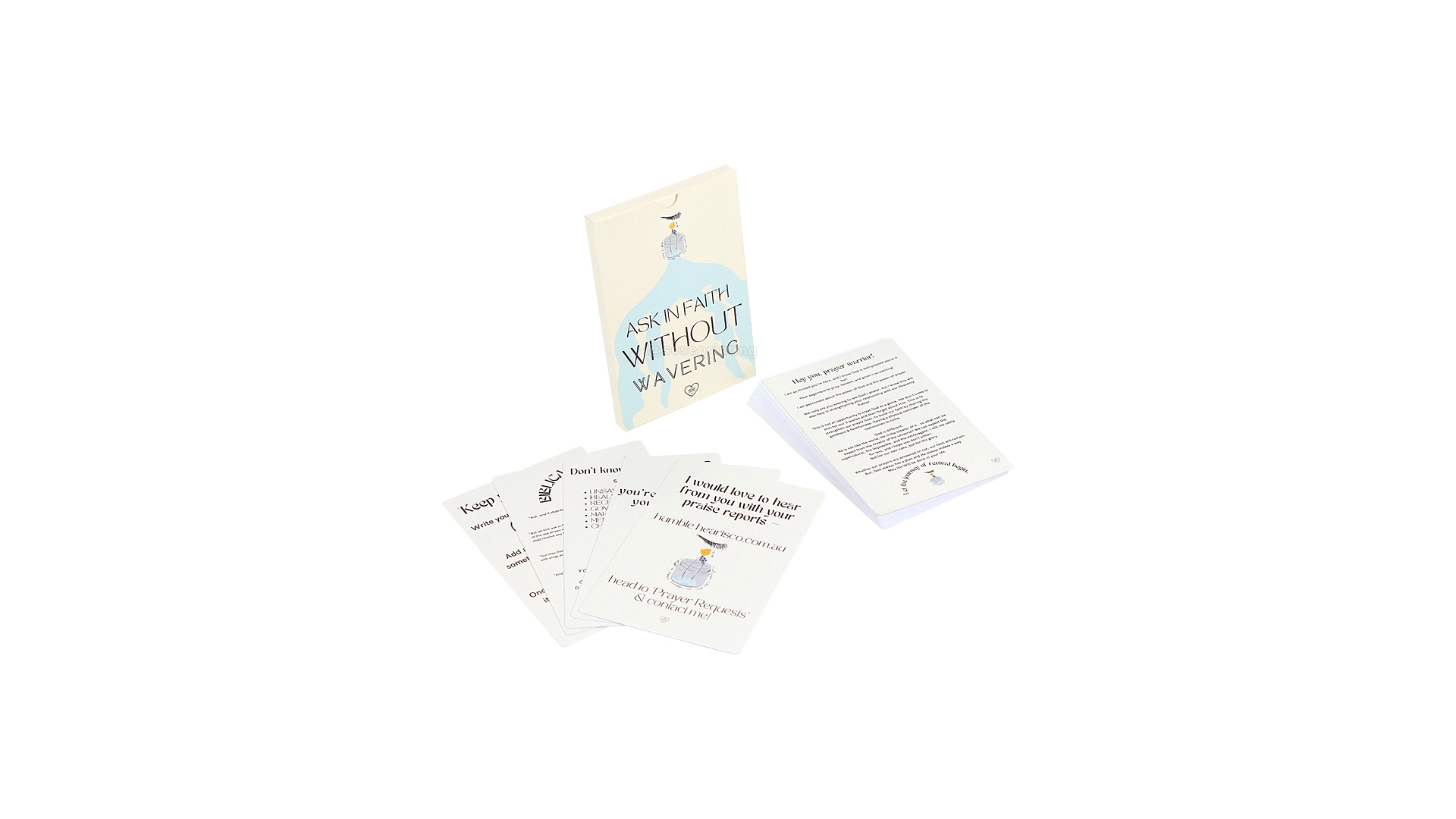 Positive Card Games Custom Printing Prayer Affirmation Cards 1