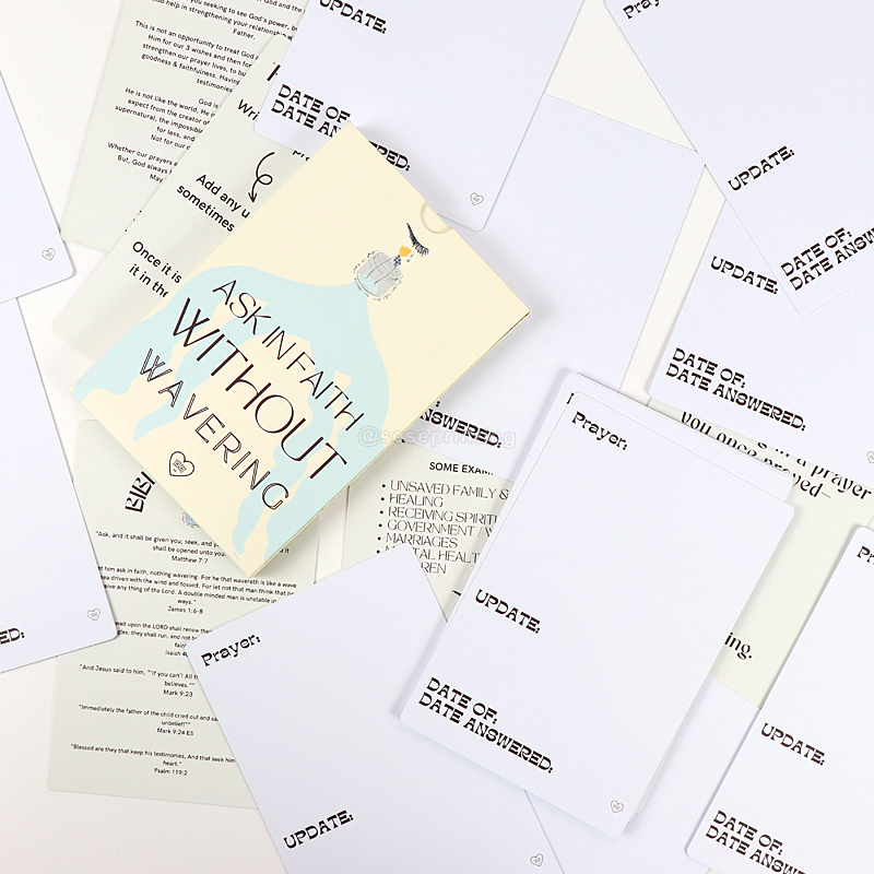 Positive Card Games Custom Printing Prayer Affirmation Cards 9