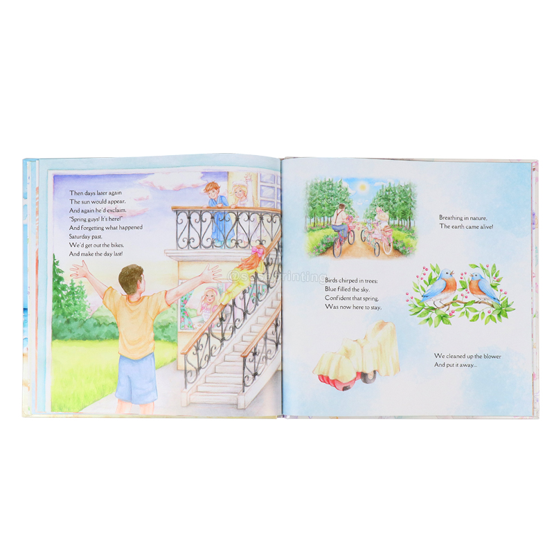 OEM Profession Custom Printed Cheap Hardcover Children Story Book 7
