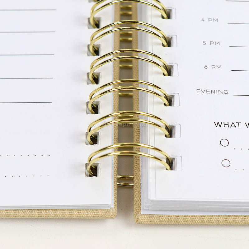 Custom Spiral Planner Fabric Cloth Cover Notebook Journal Printed 13