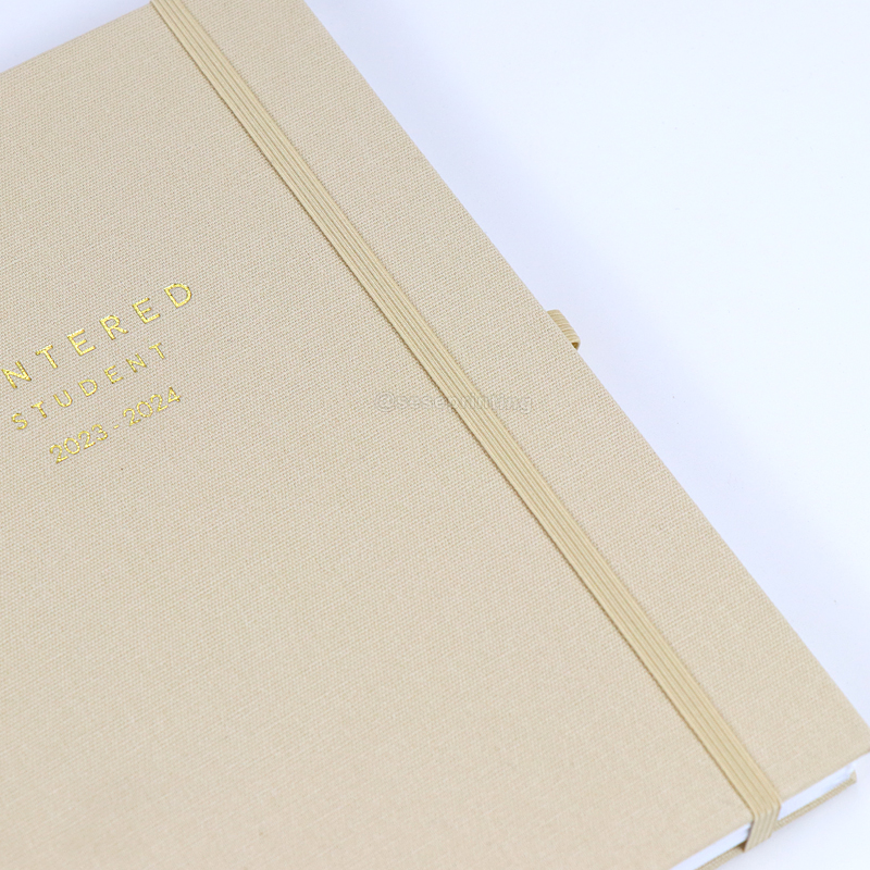 Custom Spiral Planner Fabric Cloth Cover Notebook Journal Printed 11