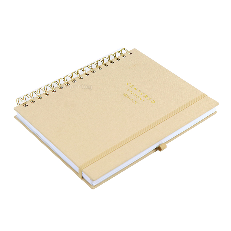 Custom Spiral Planner Fabric Cloth Cover Notebook Journal Printed 8