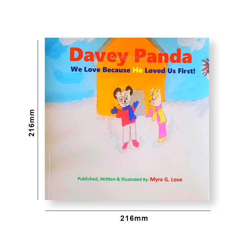 Custom Perfect Binding Paperback Kids Story Picture Book Printing 6