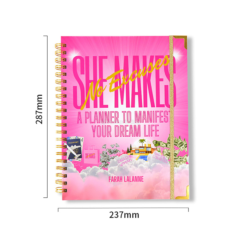 Custom Journal Spiral Manifest Planner Printing Budget Planner 6