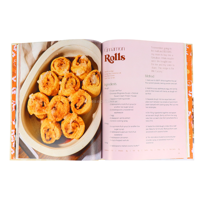 Self Publishing Custom Hardback Recipe Book Printing Cookbooks 7