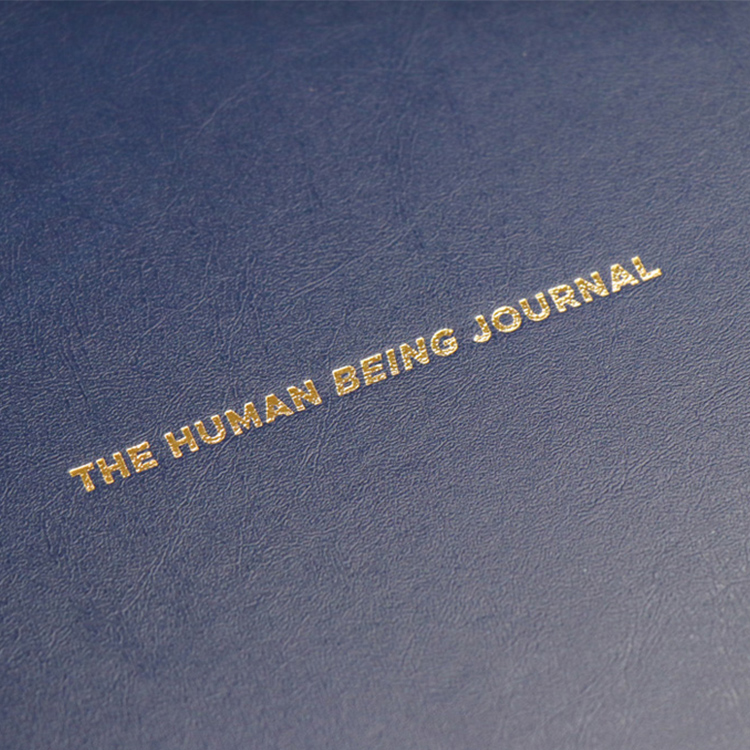 Hardcover Notebook Printing Custom Leather Human Design Journal 8