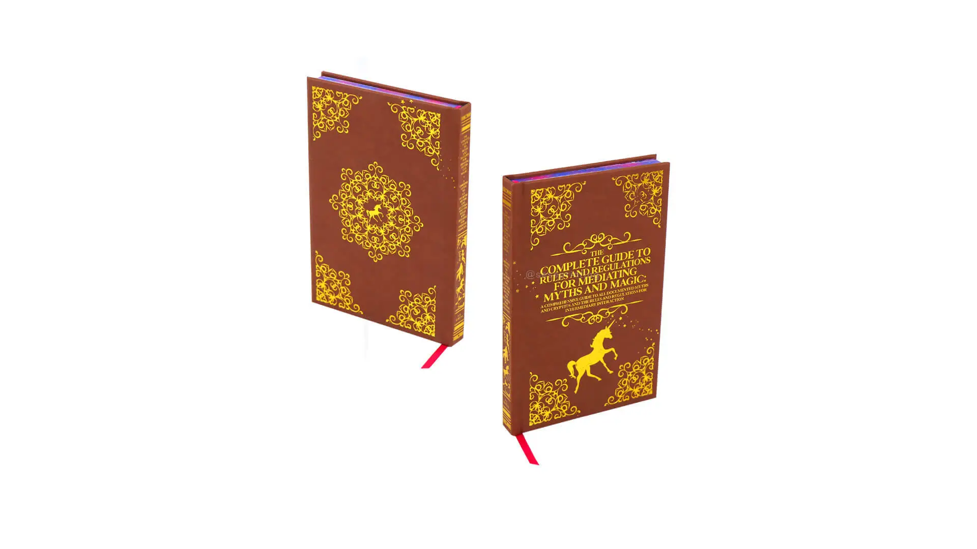 Publishing Leather Cover Book Printing Pattern Sprayed Edges 1