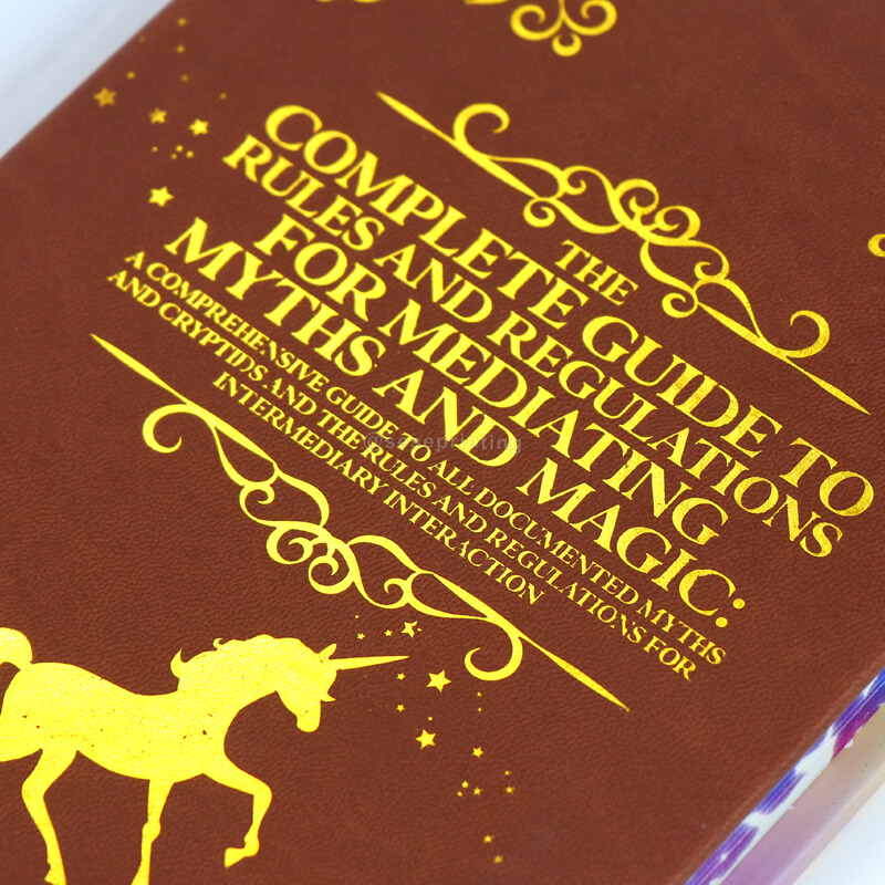 Publishing Leather Cover Book Printing Pattern Sprayed Edges 8