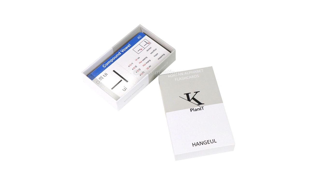 Custom Printing Flashcards Paper Educational Cognitive Cards 1