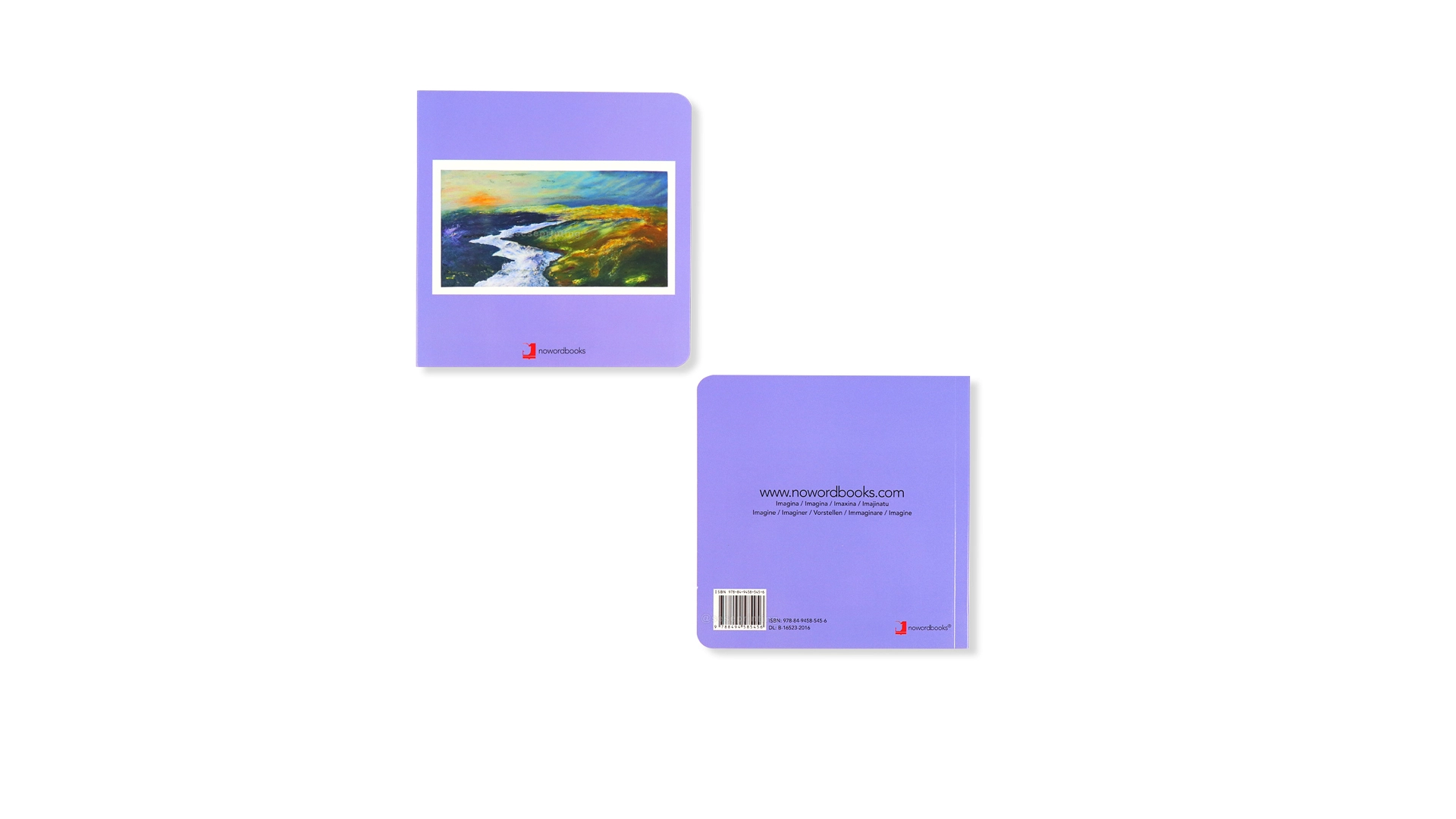 Custom Board Book Hardcover Landscape Book Printing for Kids 1