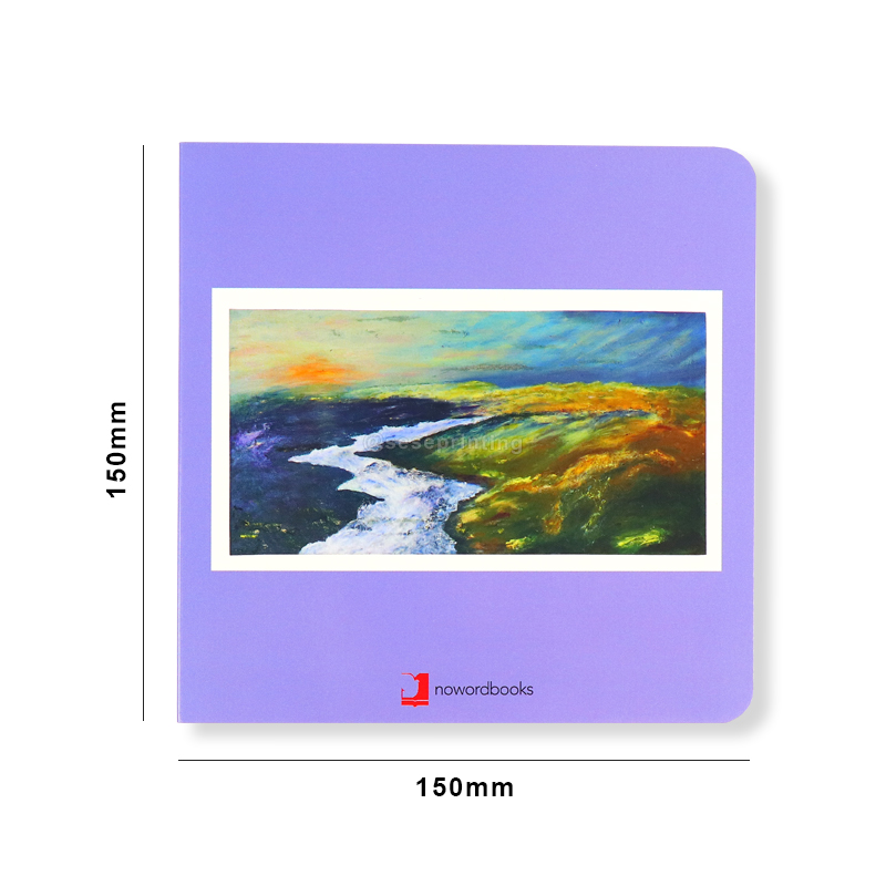 Custom Board Book Hardcover Landscape Book Printing for Kids 6