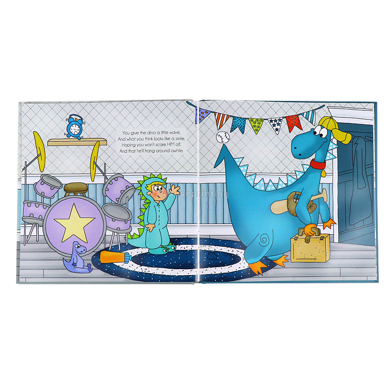 Kids Bedtime Story Book Printing Custom Hardback Picture Book 7