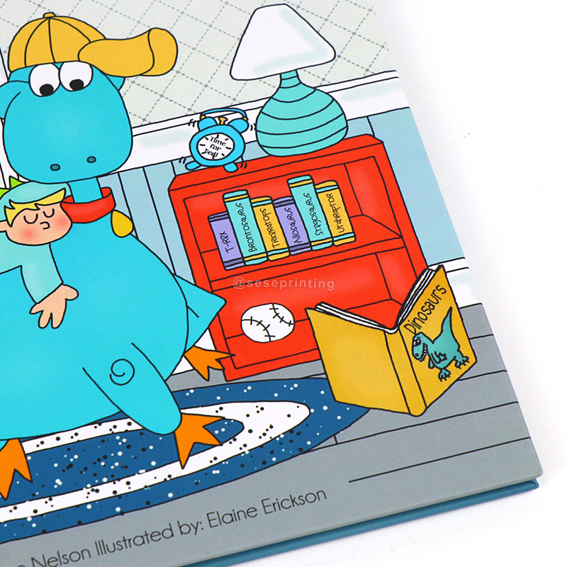 Kids Bedtime Story Book Printing Custom Hardback Picture Book 8