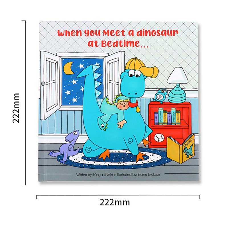 Kids Bedtime Story Book Printing Custom Hardback Picture Book 6