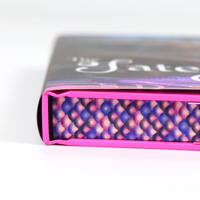 Custom Book Printed Laser Foil Cover Sprayed Edges Hardcover Book 11