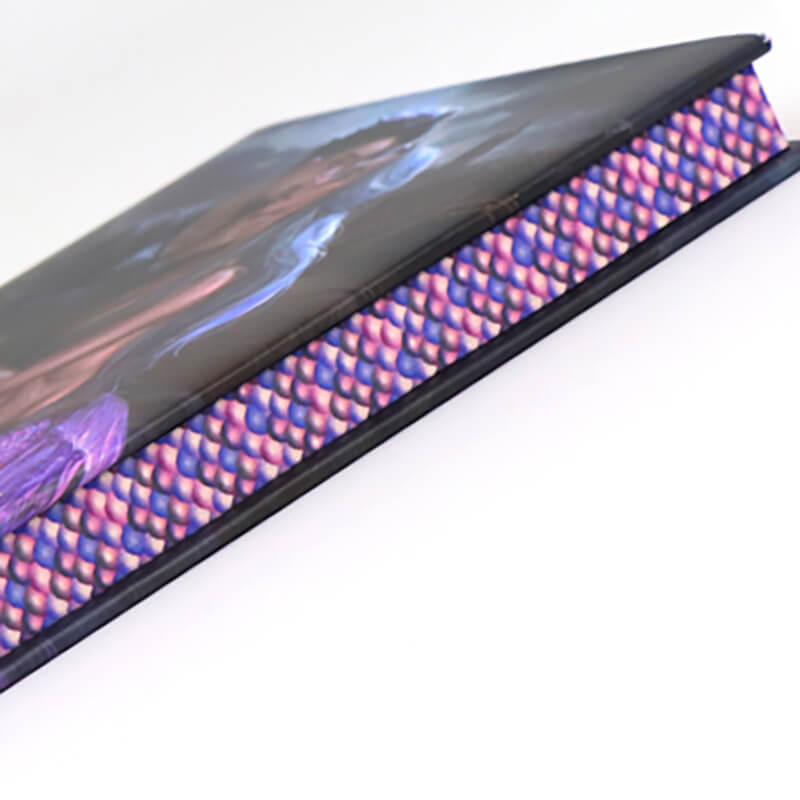 Custom Book Printed Laser Foil Cover Sprayed Edges Hardcover Book 10