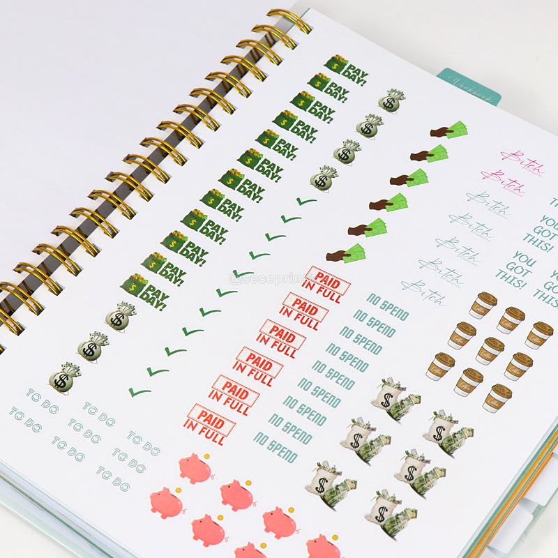 Goal Planner Spiral Financial Workbook Budget Planner Printing 11