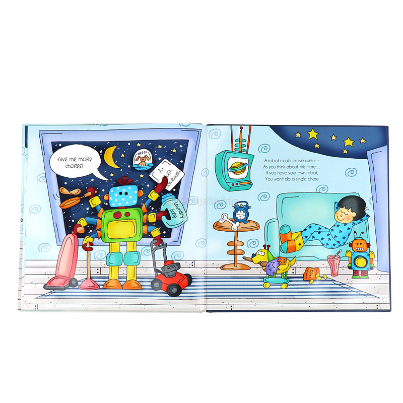 Custom Matte Hardcover Story Book Printing Kids Illustration Book 7