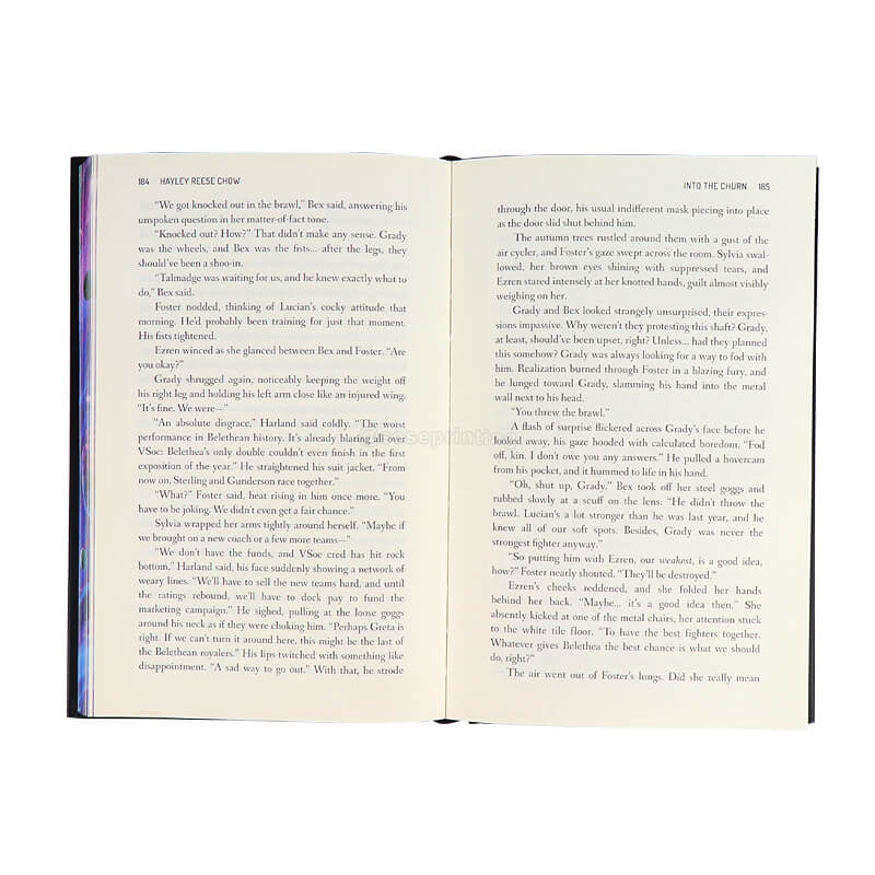 Hardcover Novel Collect Book Printing Custom Book Sprayed Edges 7