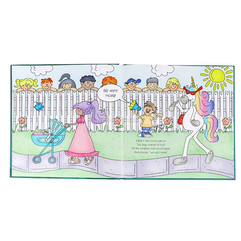 Custom Illustration Story Books Printing Kids Books Hardcover 7