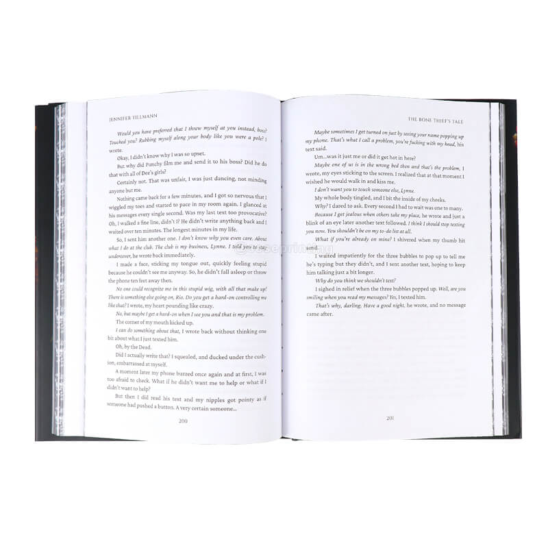 Romance Novel Making Company Hardcover Book Printed Sprayed Edges 8