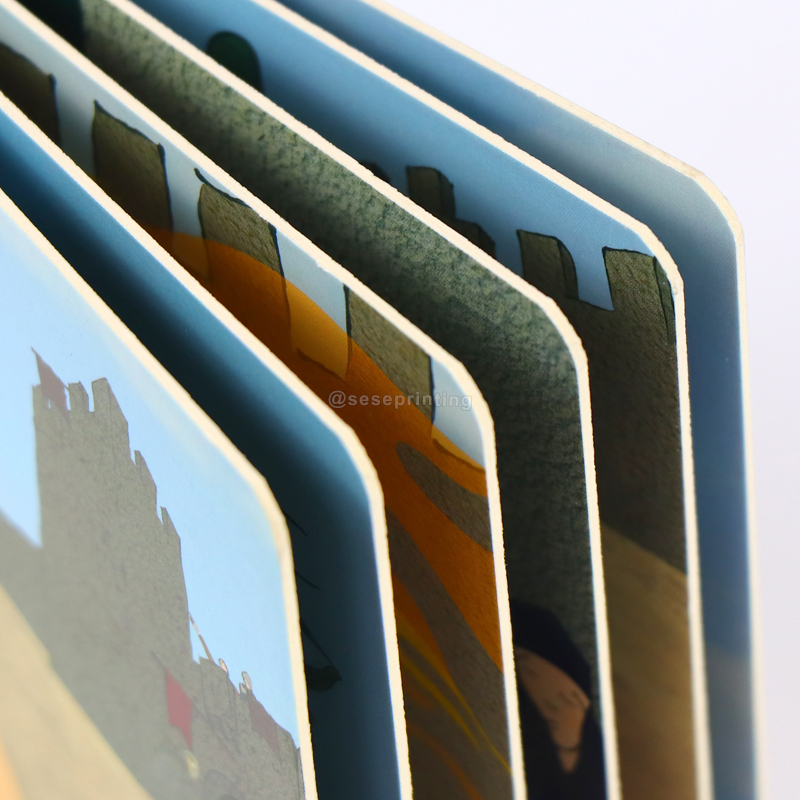 Custom Kid Baby Picture Book Full Color Children Board Book Print 9