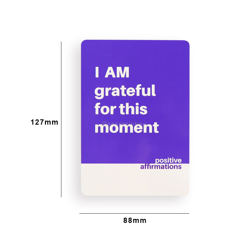 China Card Game Manufacturer Custom Positive Affirmation Cards 7