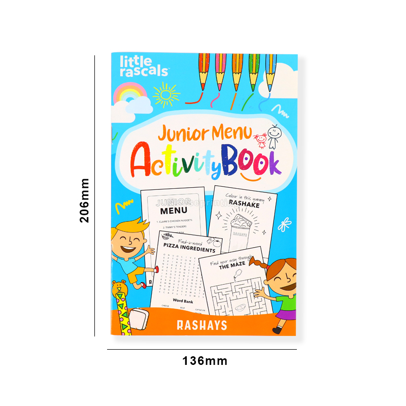 Paperback Activity Book Custom Kids Coloring Paint Books Printing 6