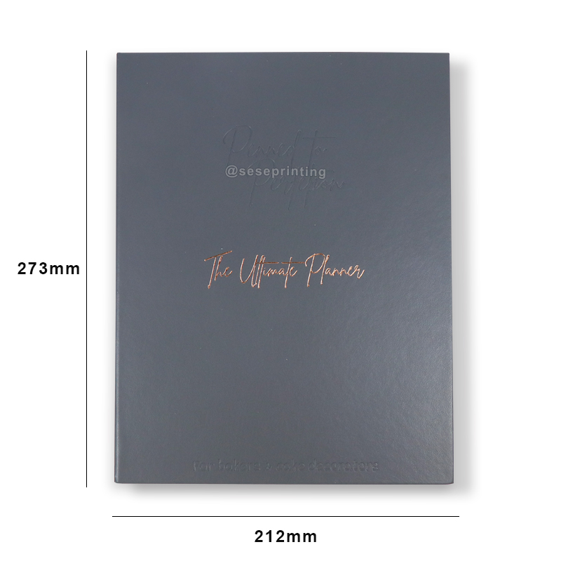 Customized Journal Leather Notebook Luxury Binder Planner Printed 6