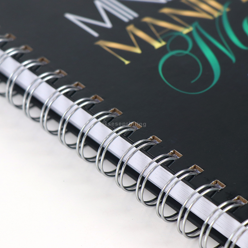 Custom Mindset Manifest Journal Printing Spiral Budget Planner 9