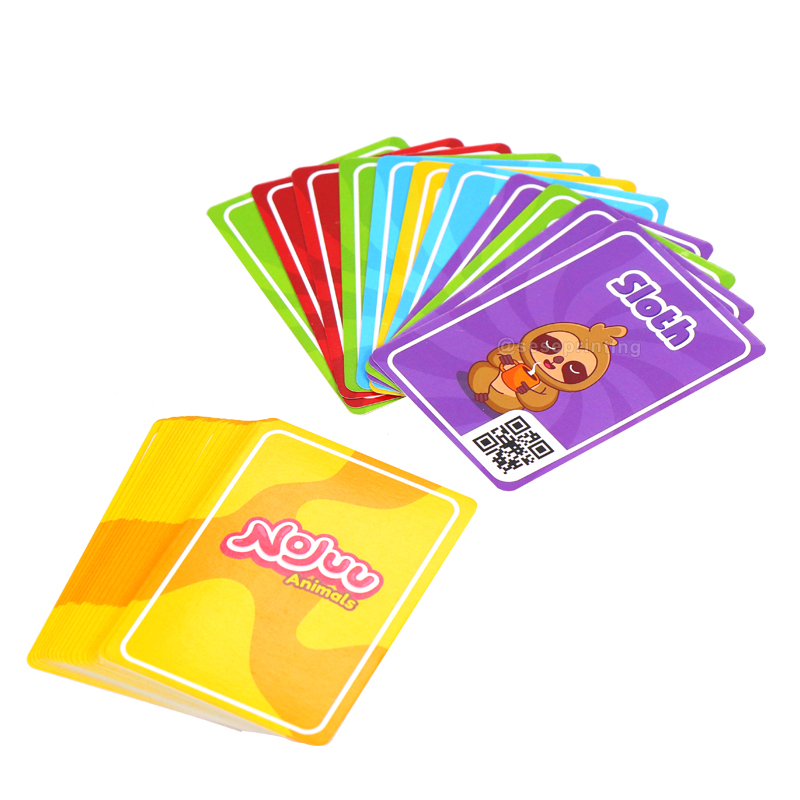 China Educational Flashcards Custom Printing Card Games 8