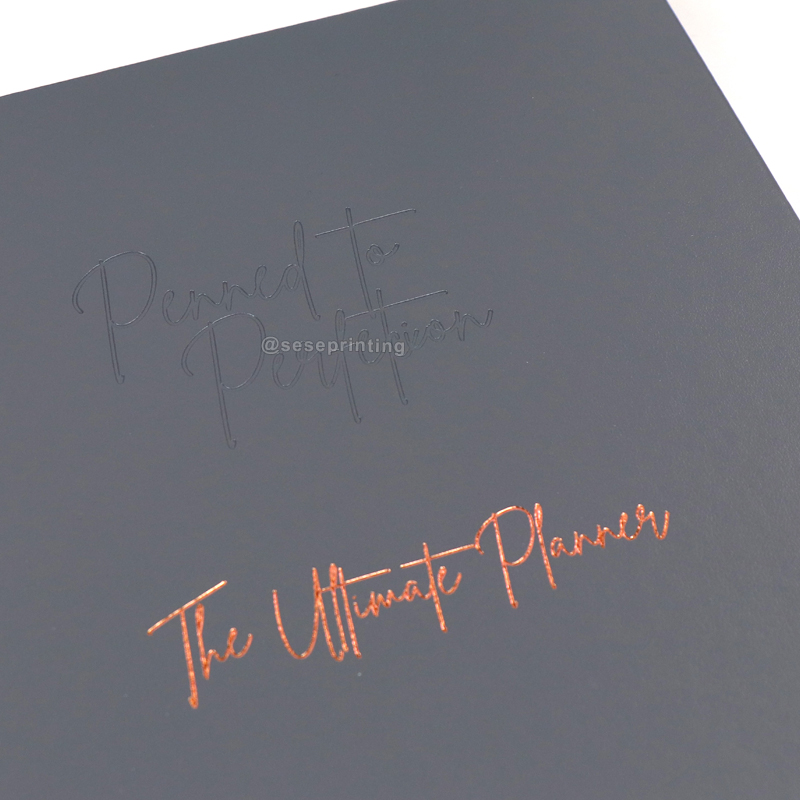 Custom Printed Journal Leather Notebook 6 Ring Binder Planner 8