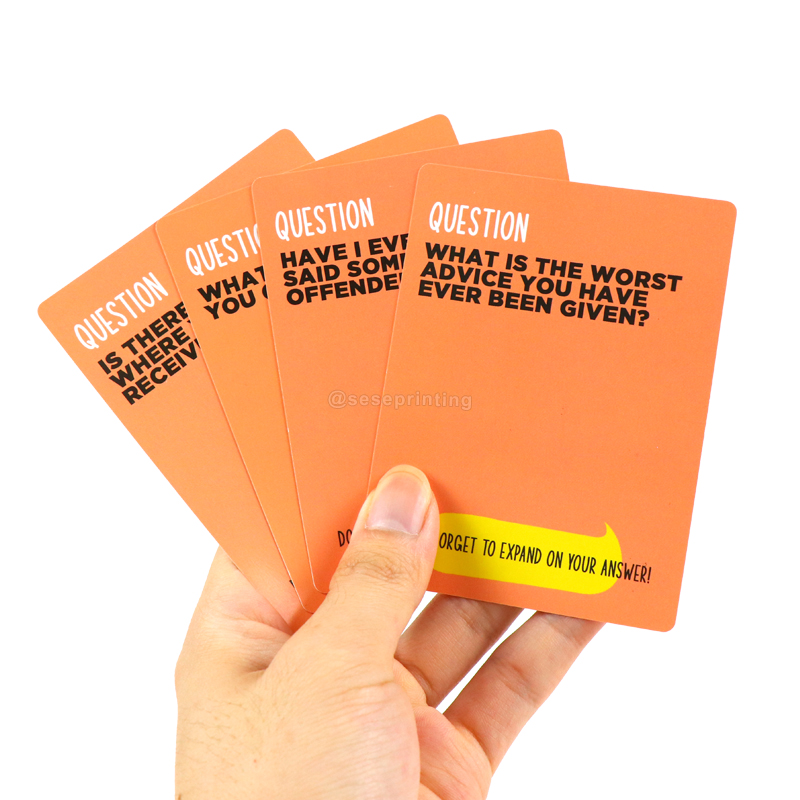 Make Your Own Game Cards Custom Couples Question Card Manufacturer 9