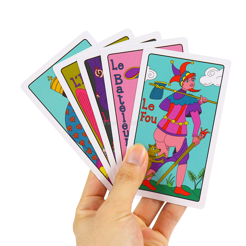 Printing Tarot Card Deck Custom Luxury Card Game with Packaging 9