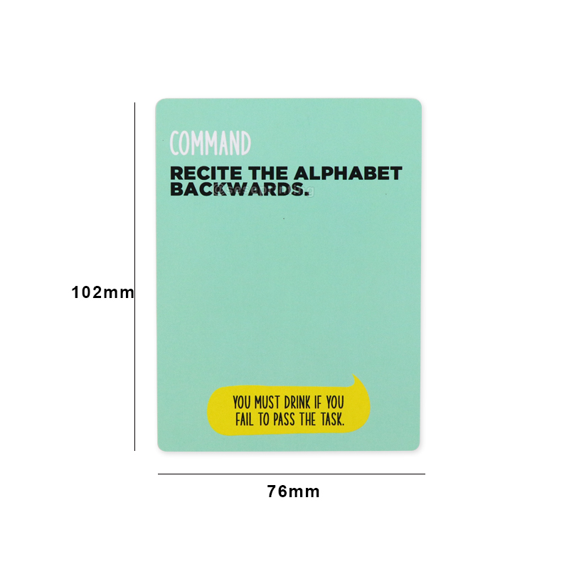 Card Game Custom Printing Party Drinking Card Games Manufacturer 7