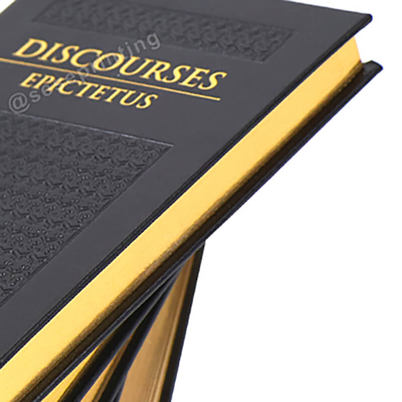 Embossed Hardcover Book Printed with Sprayed Edges for a Series 9