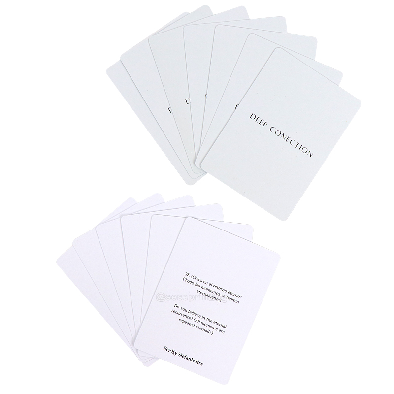 Card Game Custom Printing Couple Conversation Question Cards 8