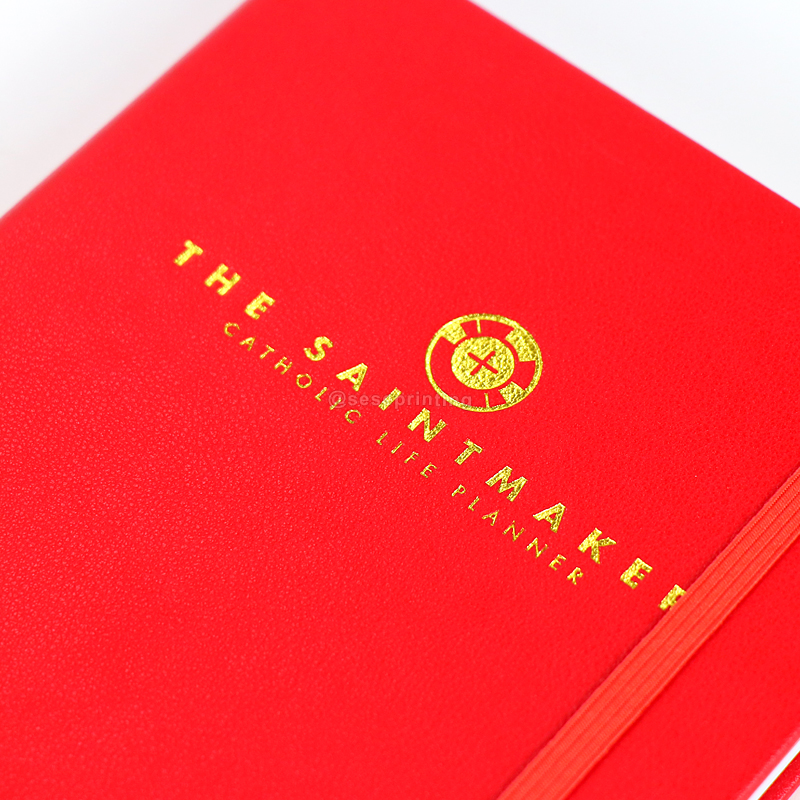 Leather Journal Hardcover Weekly Monthly Planners Custom Notebook 8