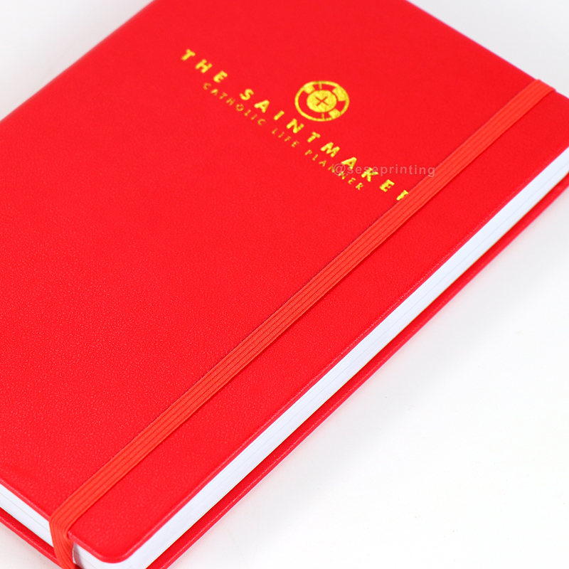 Leather Journal Hardcover Weekly Monthly Planners Custom Notebook 10