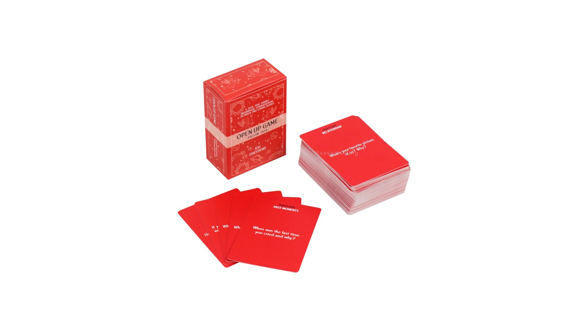 Custom Open Up Game Card Couple Talk Question Cards Printing 1