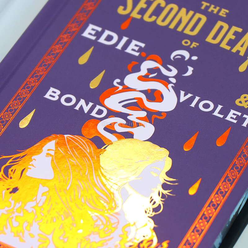 Hardcover Books Printed Foiling on the Covers and Sprayed Edges 9