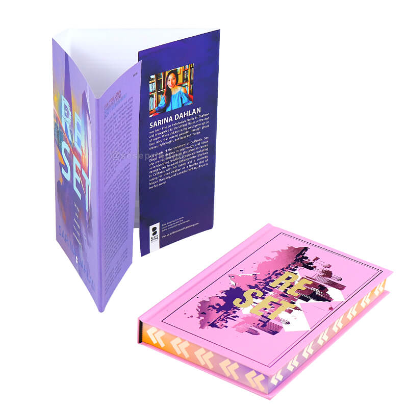 Embossed Foil Cover Book Printing Sprayed Edges and Dust Covers 7